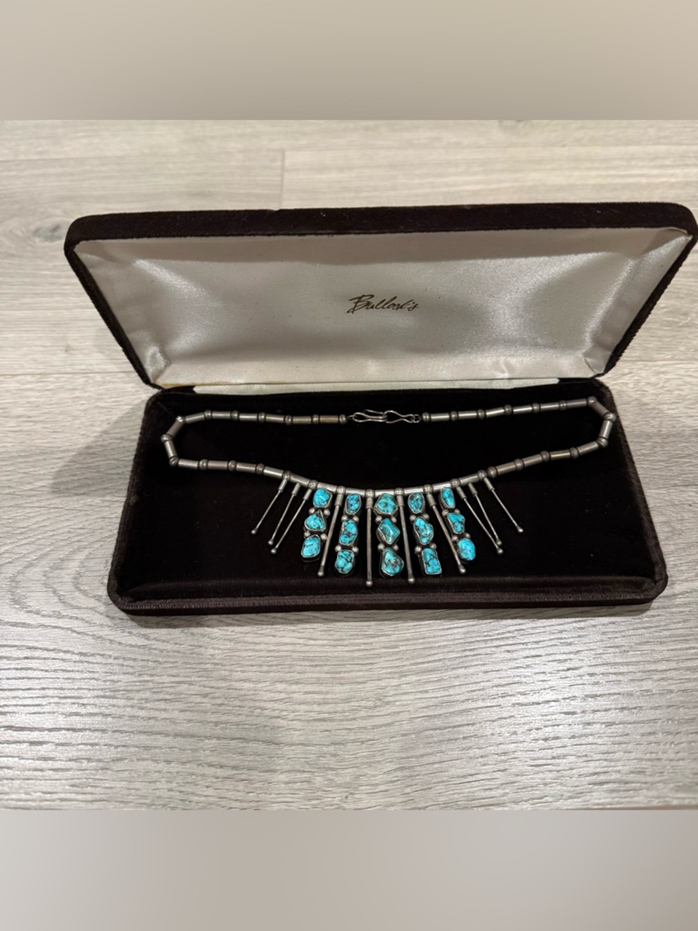 Turquoise Accent Sterling-Style Necklace